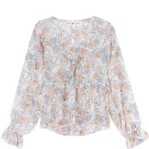 Sheer Geometric Blouse